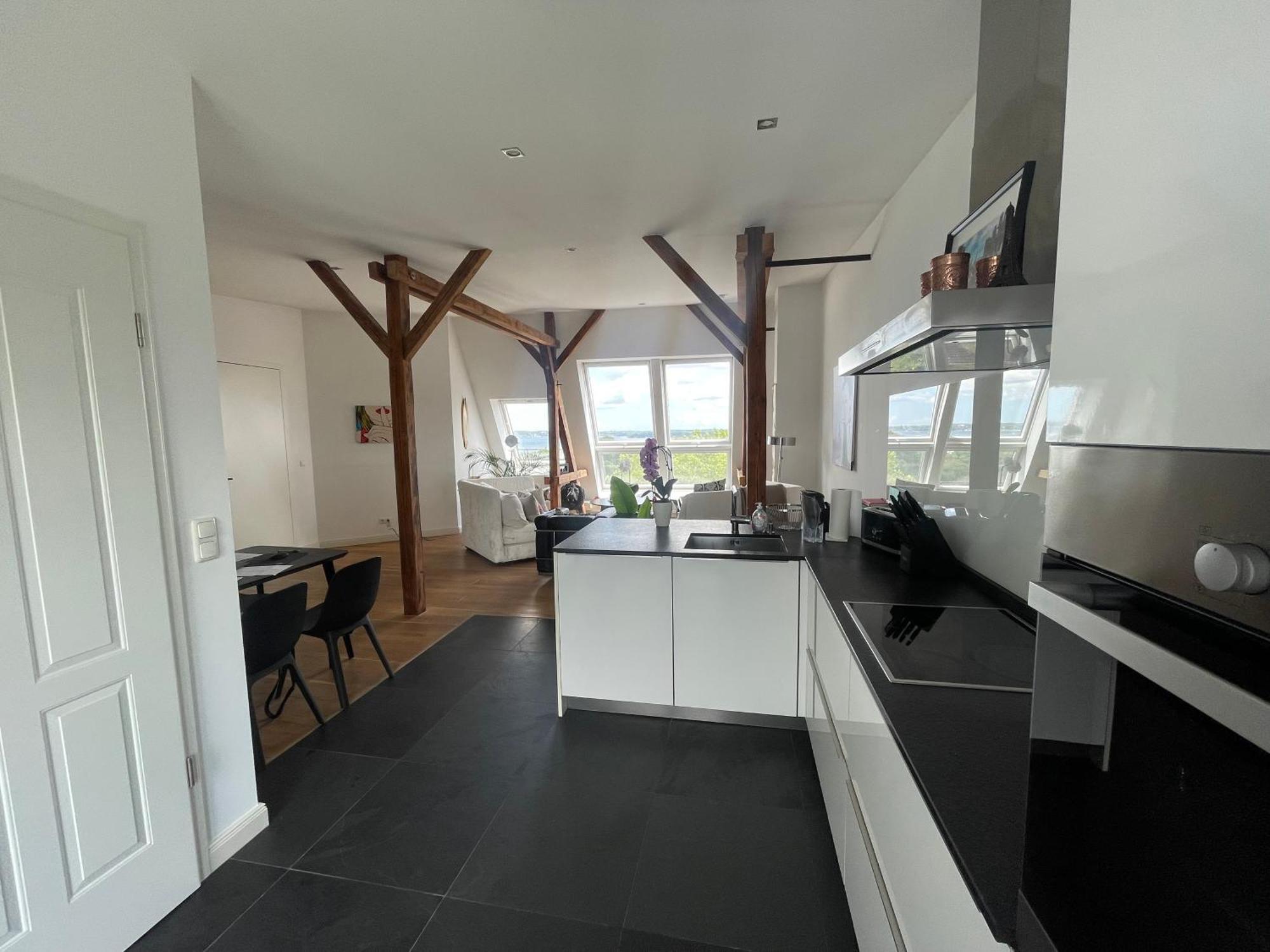 Luxus Penthouse Waterview Apartment Kiel Luaran gambar